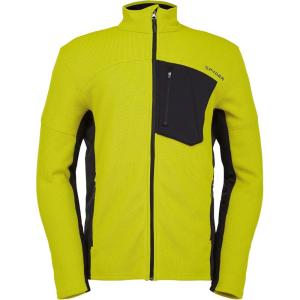imageSpyder Mens Bandit Hybrid Full Zip Mid Layer JacketCitron