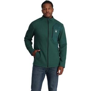 imageSpyder Mens Bandit Hybrid Full Zip Mid Layer JacketCypress Green