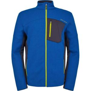 imageSpyder Mens Bandit Hybrid Full Zip Mid Layer JacketOld Glory Ebony