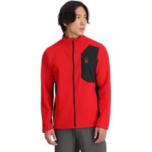imageSpyder Mens Bandit Hybrid Full Zip Mid Layer JacketSpyder Red