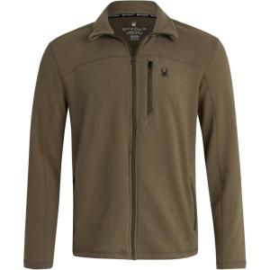 imageSpyder Mens Fleece Jacket  Polar Fleece Suede Mens Jacket Lightweight UPF 30 Athletic Zip Up 2 Way Stretch Coat for MenOlive