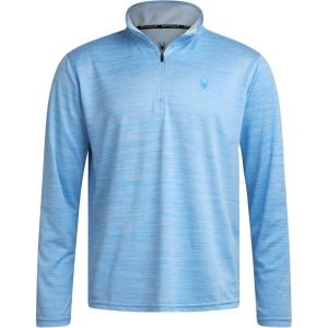 imageSpyder Mens Quarter Zip Pullover  Quick Dry Athletic Mens Long Sleeve Workout Shirts Lightweight Gym Golf PulloversSky Blue
