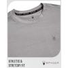 imageSpyder Mens Athletic Shirts  Moisture Wicking Short Sleeve Crewneck Workout Shirts for Men  Relaxed Fit Mens Shirts for GymLight Grey