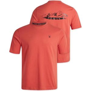 imageSpyder Mens TShirts  Soft Cotton Blend Short Sleeve Graphic Tees Crew Neck Tshirt for Men  Casual Shirts for Daily WearBurnt Orange