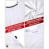 imageSpyder Mens T Shirt  Athletic Performance Short Sleeve Running Workout Tee  Moisture Wicking Crewneck Shirts for MenWhite Sleeve Logo