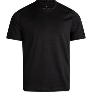 imageSpyder Mens T Shirt  Athletic Performance Short Sleeve Running Workout Tee  Moisture Wicking Crewneck Shirts for MenBlack Jacquard