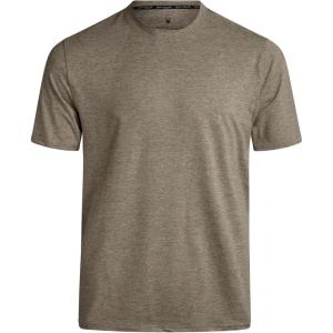 imageSpyder Mens T Shirt  Athletic Performance Short Sleeve Running Workout Tee  Moisture Wicking Crewneck Shirts for MenBrown Stone Logo