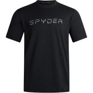 imageSpyder Mens T Shirt  Athletic Performance Short Sleeve Running Workout Tee  Moisture Wicking Crewneck Shirts for MenHeather Black