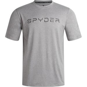 imageSpyder Mens T Shirt  Athletic Performance Short Sleeve Running Workout Tee  Moisture Wicking Crewneck Shirts for MenHeather Grey