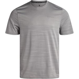 imageSpyder Mens T Shirt  Athletic Performance Short Sleeve Running Workout Tee  Moisture Wicking Crewneck Shirts for MenPewter Jacquard