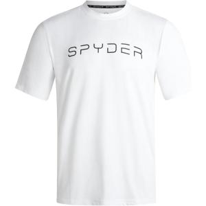 imageSpyder Mens T Shirt  Athletic Performance Short Sleeve Running Workout Tee  Moisture Wicking Crewneck Shirts for MenWhite