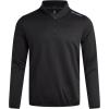 imageSpyder Mens Quarter Zip Pullover Sweatshirt  Lightweight Soft Fleece Athletic Pullover  Gym ampamp Running Sweatshirts for MenBlack Zip