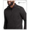 imageSpyder Mens Quarter Zip Pullover Sweatshirt  Lightweight Soft Fleece Athletic Pullover  Gym ampamp Running Sweatshirts for MenBlack Zip