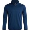 imageSpyder Mens Quarter Zip Pullover Sweatshirt  Lightweight Soft Fleece Athletic Pullover  Gym ampamp Running Sweatshirts for MenEstate Blue Zip