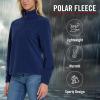 imageSpyder Fleece Pullover Women  Soft Quarter Zip Warm Lightweight Long Sleeve Sweater Top for Fall Winter Casual WearNavy