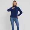 imageSpyder Fleece Pullover Women  Soft Quarter Zip Warm Lightweight Long Sleeve Sweater Top for Fall Winter Casual WearNavy