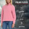 imageSpyder Fleece Pullover Women  Soft Quarter Zip Warm Lightweight Long Sleeve Sweater Top for Fall Winter Casual WearPink