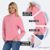 imageSpyder Fleece Pullover Women  Soft Quarter Zip Warm Lightweight Long Sleeve Sweater Top for Fall Winter Casual WearPink
