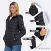 imageSpyder Packable Puffer Jacket Womens with Hood Lightweight Full Zip Winter Quilted Womens Puffer CoatBlack