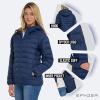 imageSpyder Packable Puffer Jacket Womens with Hood Lightweight Full Zip Winter Quilted Womens Puffer CoatNavy