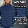 imageSpyder Packable Puffer Jacket Womens with Hood Lightweight Full Zip Winter Quilted Womens Puffer CoatNavy