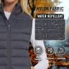 imageSpyder Womens Puffer Vest  Lightweight Sleeveless Puffer Vest Women  Cozy Fall Fashion Warm Quilted Jackets for WomenCharcoal