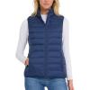 imageSpyder Womens Puffer Vest  Lightweight Sleeveless Puffer Vest Women  Cozy Fall Fashion Warm Quilted Jackets for WomenNavy