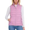 imageSpyder Womens Puffer Vest  Lightweight Sleeveless Puffer Vest Women  Cozy Fall Fashion Warm Quilted Jackets for WomenOrchid