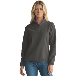 imageSpyder Fleece Pullover Women  Soft Quarter Zip Warm Lightweight Long Sleeve Sweater Top for Fall Winter Casual WearCharcoal