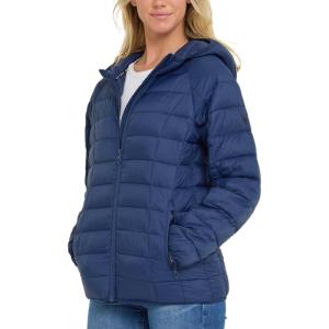 imageSpyder Packable Puffer Jacket Womens with Hood Lightweight Full Zip Winter Quilted Womens Puffer CoatNavy