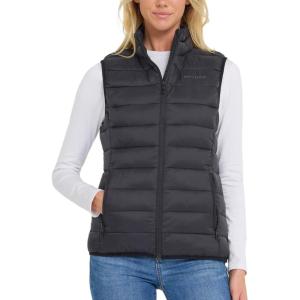 imageSpyder Womens Puffer Vest  Lightweight Sleeveless Puffer Vest Women  Cozy Fall Fashion Warm Quilted Jackets for WomenBlack