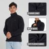 imageSpyder Fleece Quarter Zip Pullover Men  Polar Fleece Lightweight Athletic Sweater Warm 14 Zipper Jacket Mock NeckBlack