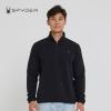 imageSpyder Fleece Quarter Zip Pullover Men  Polar Fleece Lightweight Athletic Sweater Warm 14 Zipper Jacket Mock NeckBlack