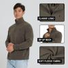imageSpyder Fleece Quarter Zip Pullover Men  Polar Fleece Lightweight Athletic Sweater Warm 14 Zipper Jacket Mock NeckPine Green