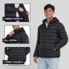 imageSpyder Packable Puffer Jacket Men with Hood Lightweight Winter Jackets for MenBlack
