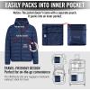 imageSpyder Packable Puffer Jacket Men with Hood Lightweight Winter Jackets for MenNavy Tonal