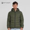 imageSpyder Packable Puffer Jacket Men with Hood Lightweight Winter Jackets for MenOlive