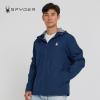 imageSpyder Packable Rain Jacket Men  Waterproof Windbreaker with Hood Lightweight Rain Coat Slicker Travel Golf FishingNavy