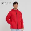 imageSpyder Packable Rain Jacket Men  Waterproof Windbreaker with Hood Lightweight Rain Coat Slicker Travel Golf FishingRed