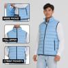 imageSpyder Puffer Vest for Men  Lightweight Quilted Outdoor Vest with Pockets Puffer Vest Jacket for MenDrift Blue
