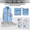 imageSpyder Puffer Vest for Men  Lightweight Quilted Outdoor Vest with Pockets Puffer Vest Jacket for MenDrift Blue
