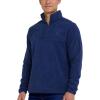 imageSpyder Fleece Quarter Zip Pullover Men  Polar Fleece Lightweight Athletic Sweater Warm 14 Zipper Jacket Mock NeckNavy
