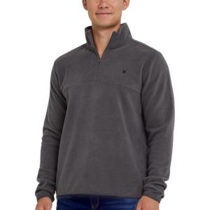 imageSpyder Fleece Quarter Zip Pullover Men  Polar Fleece Lightweight Athletic Sweater Warm 14 Zipper Jacket Mock NeckGunmetal