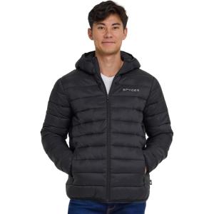 imageSpyder Packable Puffer Jacket Men with Hood Lightweight Winter Jackets for MenBlack