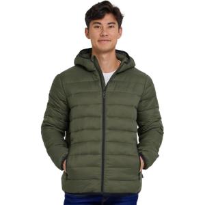 imageSpyder Packable Puffer Jacket Men with Hood Lightweight Winter Jackets for MenOlive