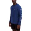 imageSpyder Mens Long Sleeve Rashguard  QuickDry Swim Shirt Sun Protection Performance TopAbyss
