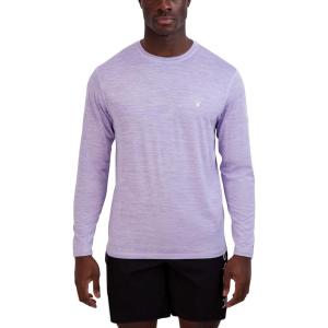 imageSpyder Mens Long Sleeve Rashguard  QuickDry Swim Shirt Sun Protection Performance TopPurple