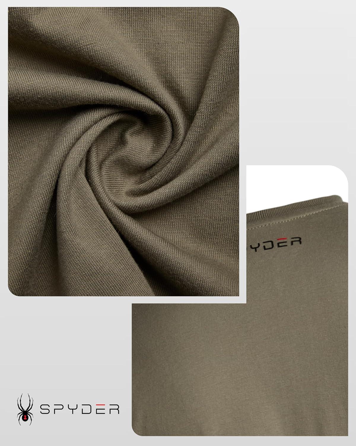 imageSpyder Mens TShirts  Soft Cotton Blend Crewneck Short Sleeve Graphic Tees for Men  Streetwear Graphic Casual Mens ShirtsBrown Stone