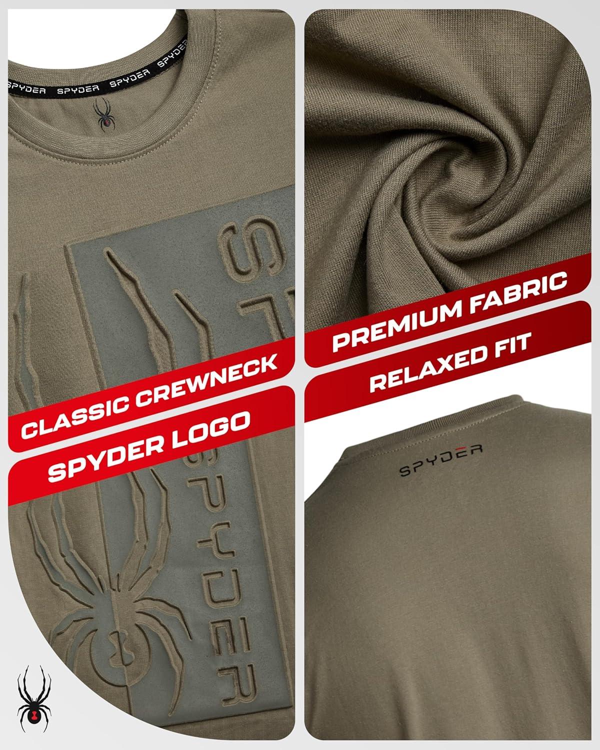 imageSpyder Mens TShirts  Soft Cotton Blend Crewneck Short Sleeve Graphic Tees for Men  Streetwear Graphic Casual Mens ShirtsBrown Stone