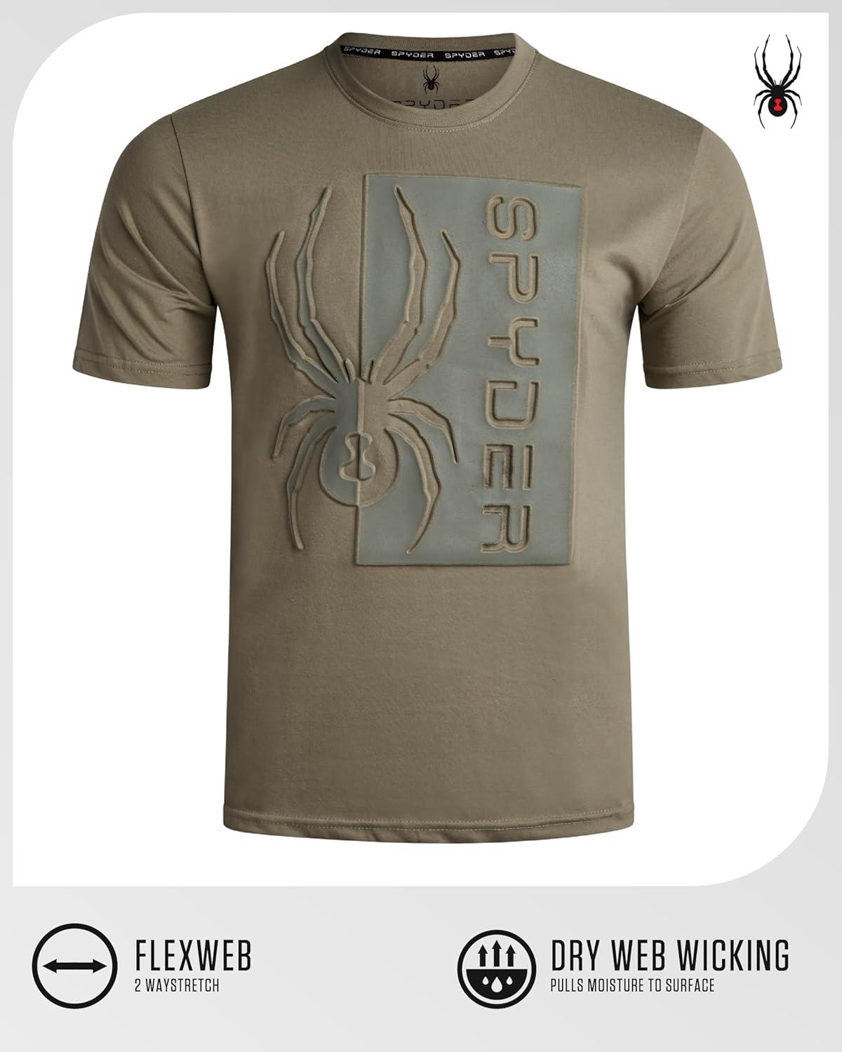 imageSpyder Mens TShirts  Soft Cotton Blend Crewneck Short Sleeve Graphic Tees for Men  Streetwear Graphic Casual Mens ShirtsBrown Stone